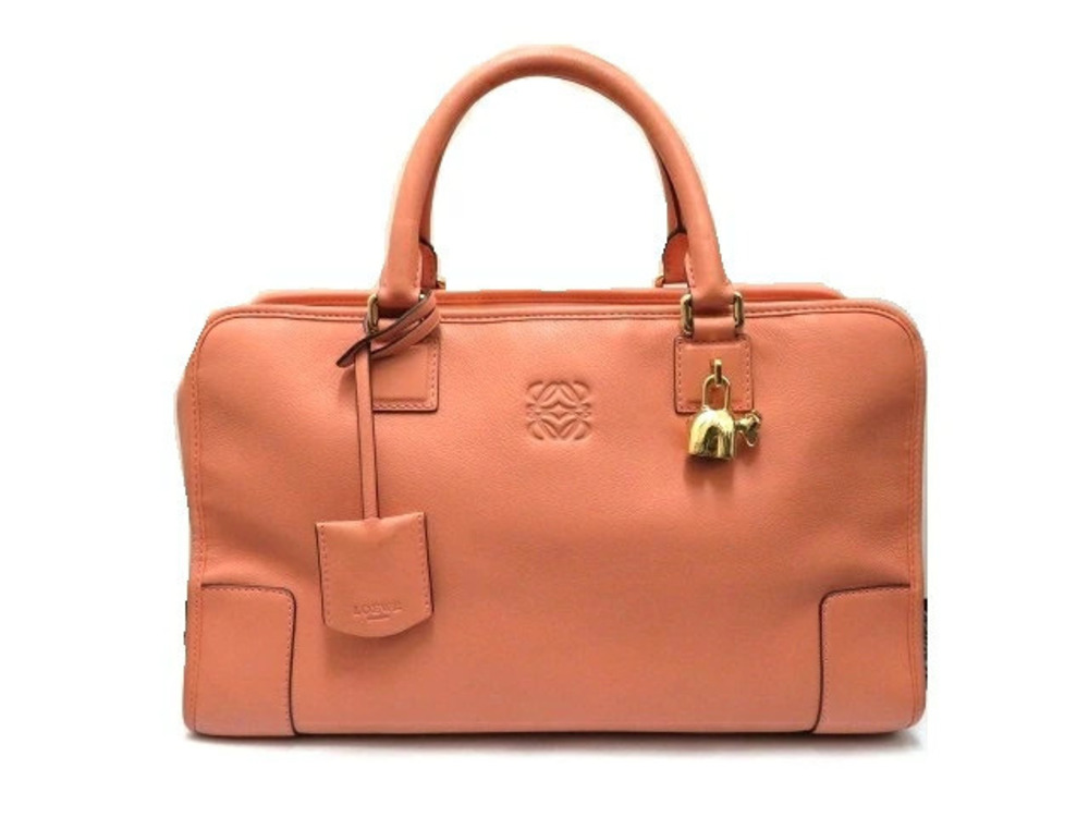 Loewe Amazona Handbag Calfskin Salmon Pink